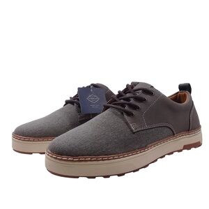 St. John's Bay Jacob NEW Men's 100% Canvas Grey Lace-Up Oxford Casual Shoes